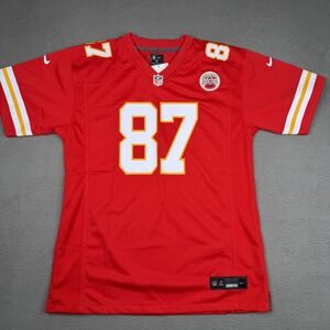 Travis Kelce Jersey Boys XL Kansas City Chiefs Red NFL Youth Football Nike 87